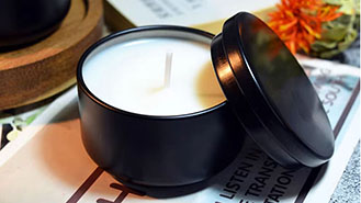 Aluminum candle container